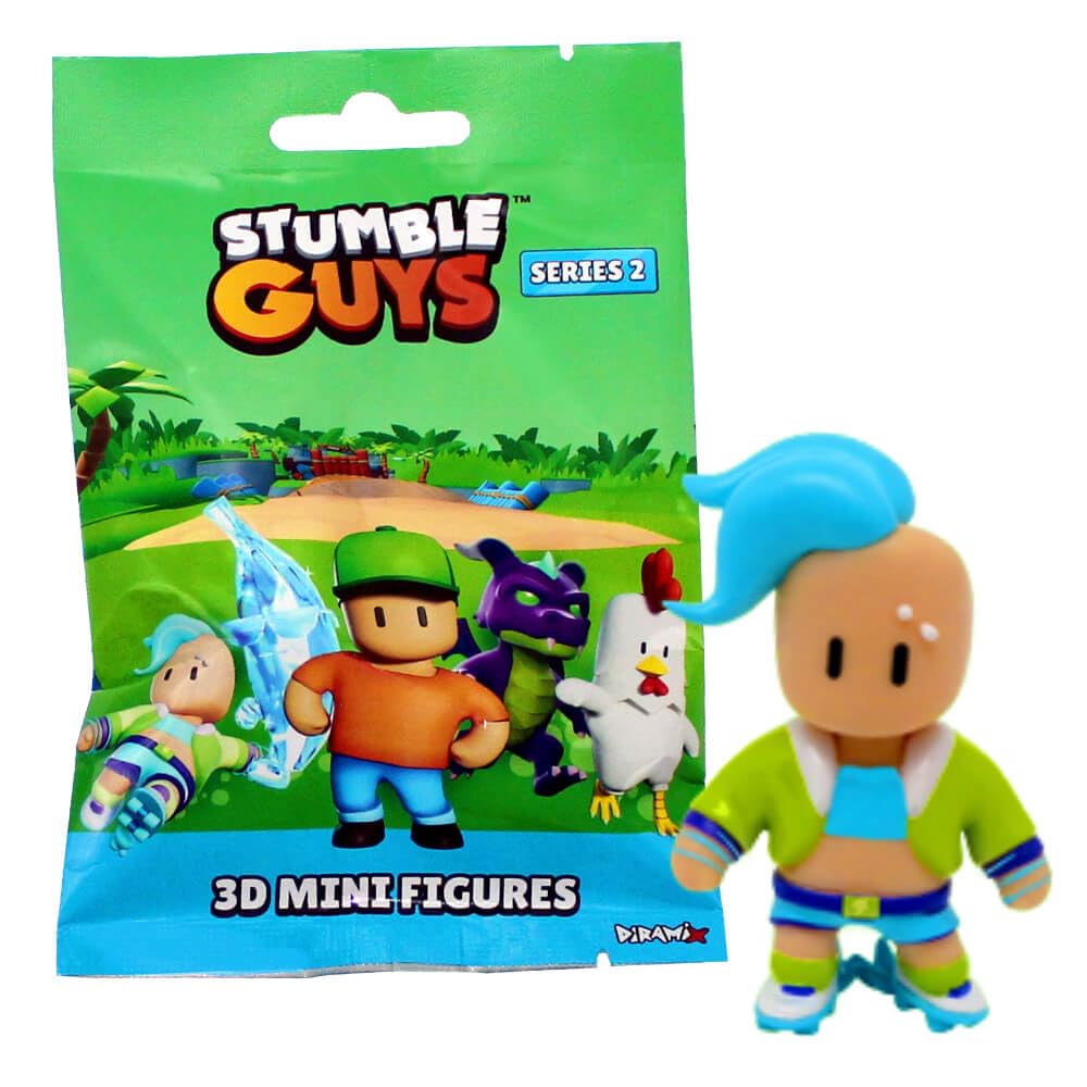 Generisch Stumble Guys 3D Sammelfiguren Serie 2 - Chrome Crystal Figur - Auswahl (Figur 11. Velocit)