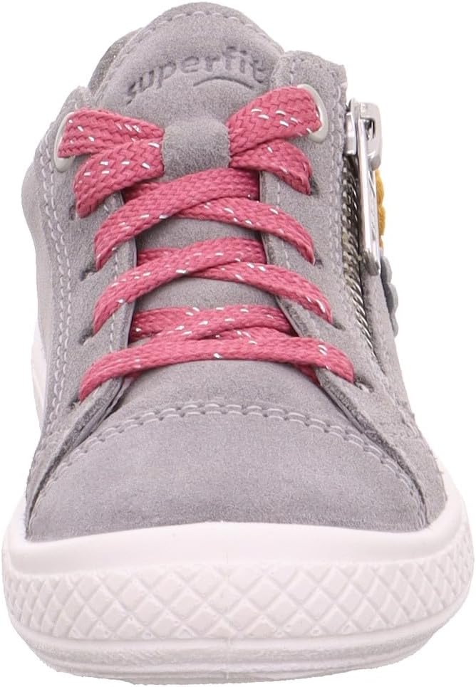 Superfit Mädchen Tensy Sneaker 29 EU Hellgrau 2500, 29 EU Hellgrau 2500