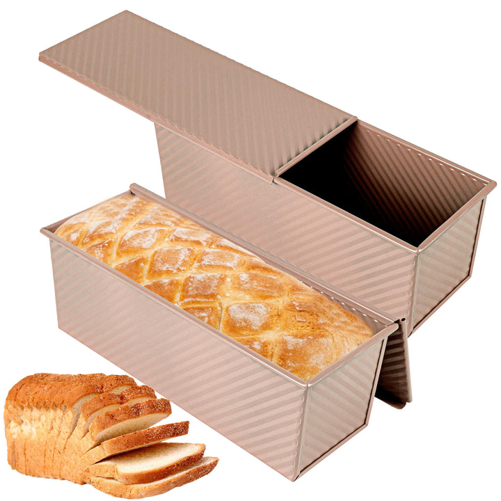 Pullman-Kastenform, 1 kg, goldfarben, 2 Stück 13inch Gold, 13inch Gold