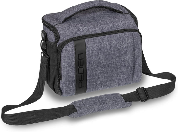 Pedea Kameratasche *Fashion* Grau 26 x 19 x 16cm (BxHxT) - Fototasche für Spiegelreflexkameras – Kam