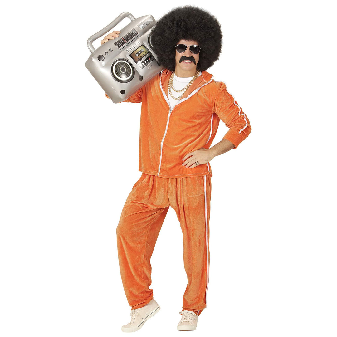 "80's CHENILLE TRACKSUIT" (jacket, pants) - (XL), XL