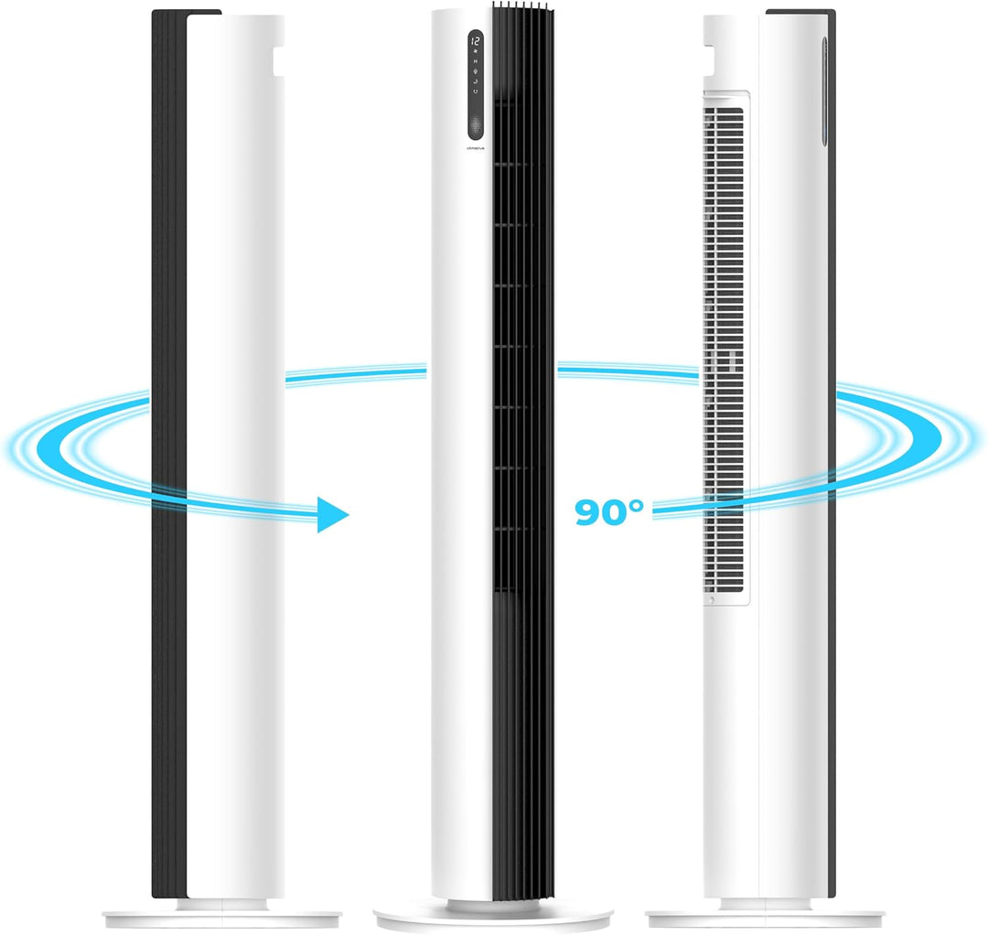 Turmventilator 110 cm Standventilator sehr leise Ventilator mit Fernbedienung Tower Fan 30W 12 Gesch