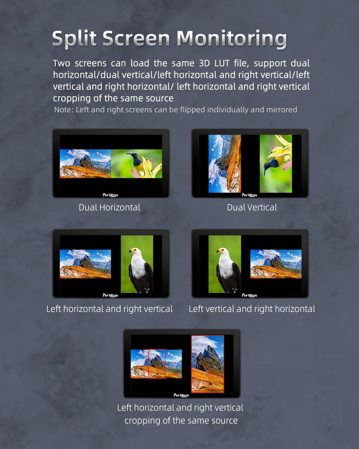 PortKeys BM7II DS Monitor Wireless Camera Control Monitor 7" 2.4G 3D LUT HDM SDI 2200nit Wide Color