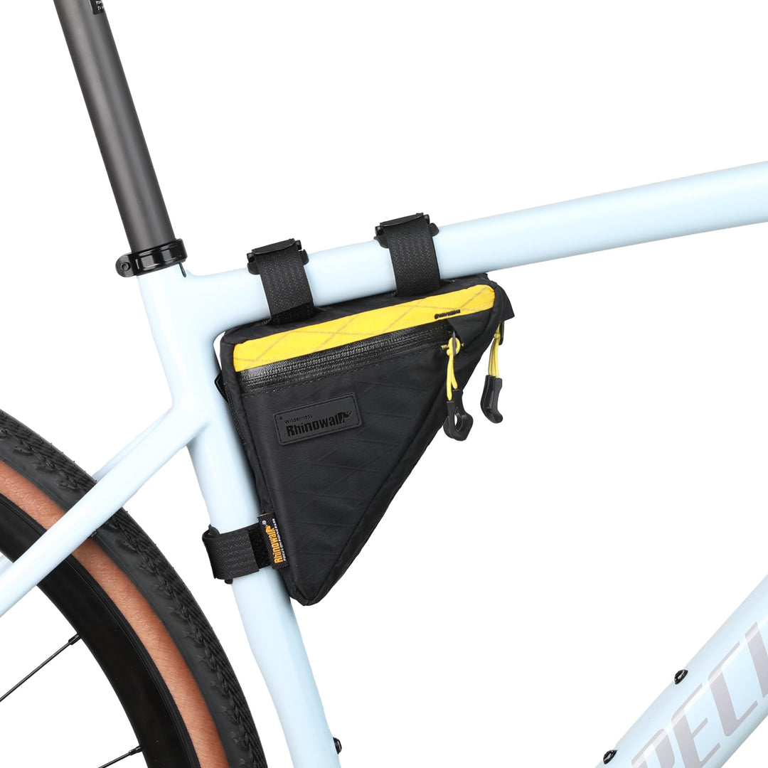 Rhinowalk Fahrrad-Dreieckstasche 0,9L – wasserdichte Rahmentasche mit YKK-Reissverschlüssen, Mehrfac