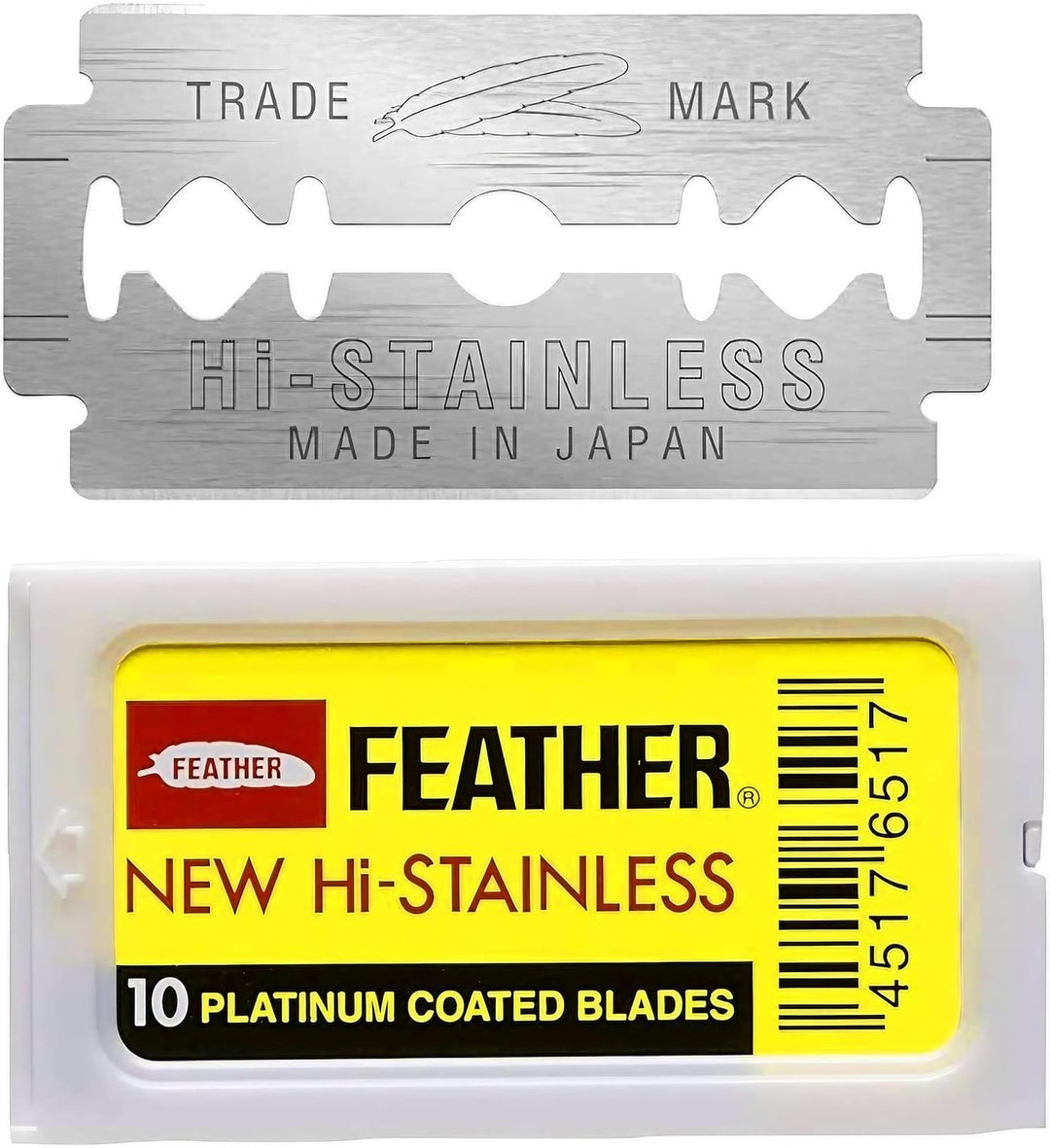 Feather - 100 Rasierklingen mit doppeltem Strang