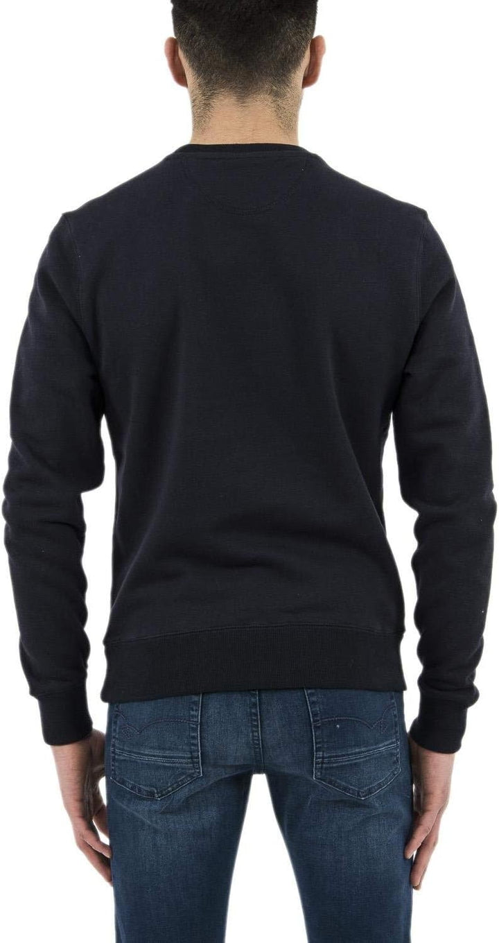 Schott NYC Herren Swcrew Sweatshirt S Blau (Navy Navy), S Blau (Navy Navy)