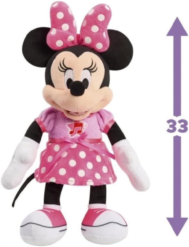 Disney Minnie MCN21 Plüschtier mit Musik und Sound, 30 cm, Spielzeug für Kinder ab 3 Jahren, MCN21