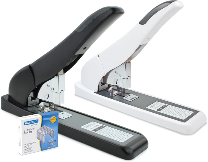 Rapesco 1397 ECO HD-210 Blockheftgerät, 210 Blatt Heftleistung, Soft Weiss, Soft Weiss