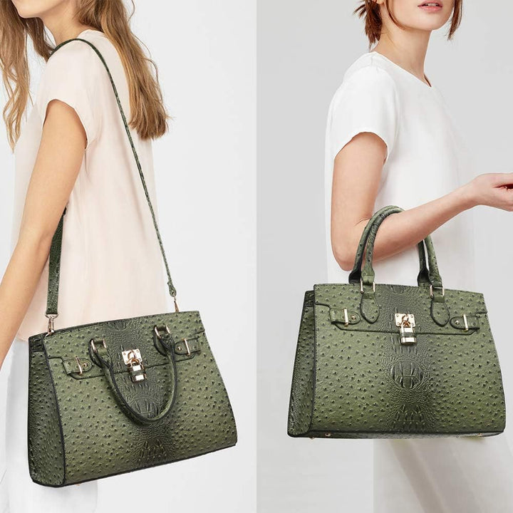 Dasein Women Handbags and Purses Ladies Shoulder Bag Top Handle Satchel Tote Work Bag with Matching
