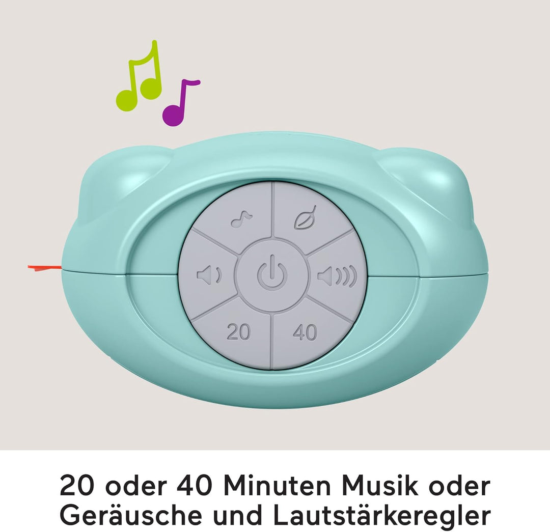 Fisher-Price GRV07 - Beruhigende Pflanzenspieluhr für unterwegs, Tragbarer Klangerzeuger, Babyspielz