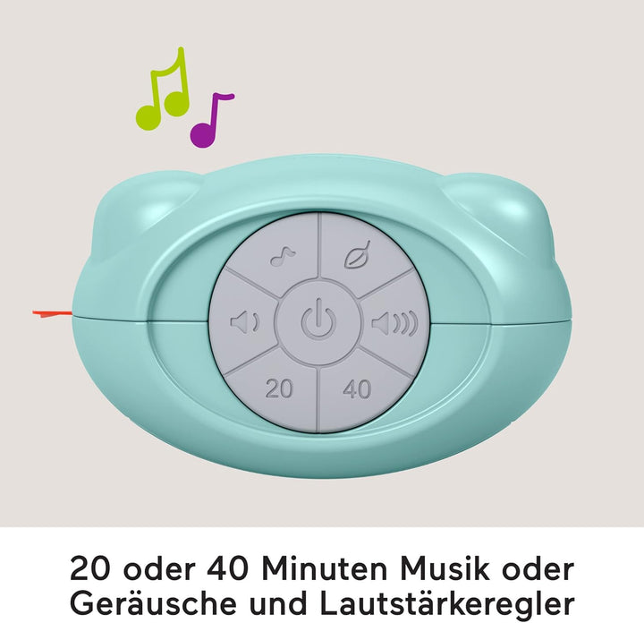 Fisher-Price GRV07 - Beruhigende Pflanzenspieluhr für unterwegs, Tragbarer Klangerzeuger, Babyspielz