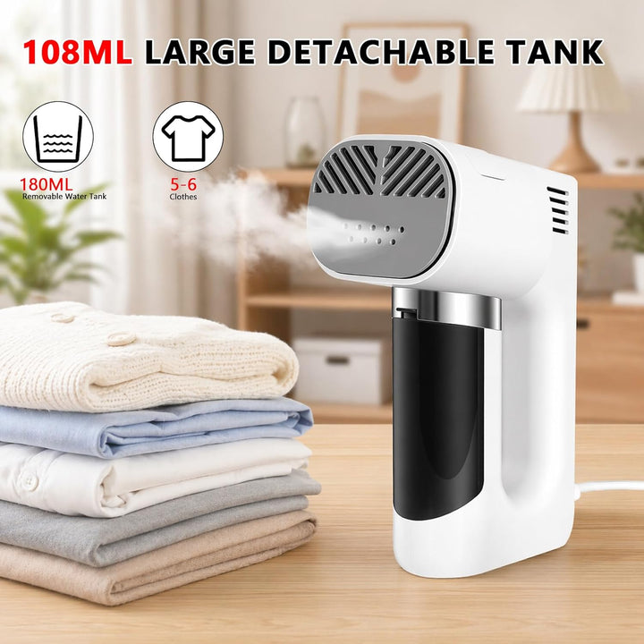 Vakuum Steamer Dampfglätter, 3200pa Saugleistung Reisedampfglätter, Tragbarer Dampfbügeleisen, 2-in-