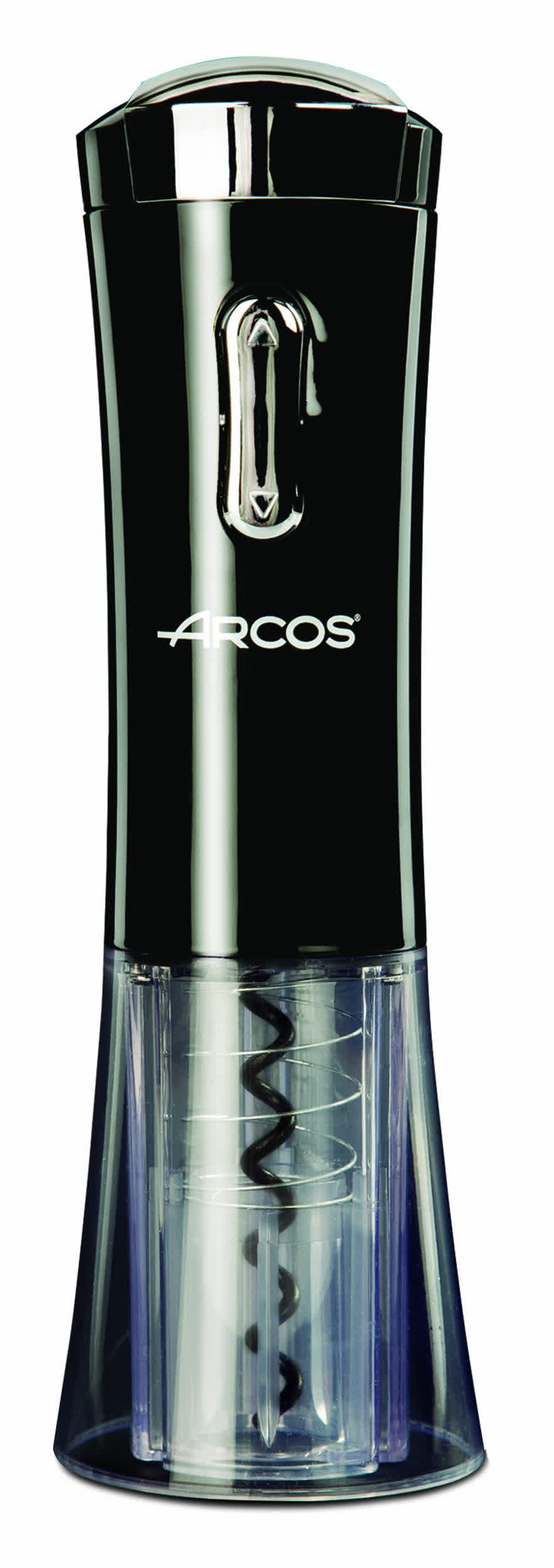 ARCOS Elektrischer Korkenzieher aus ABS mit eingebauter aufladbarer Batterie. Moderner und eleganter