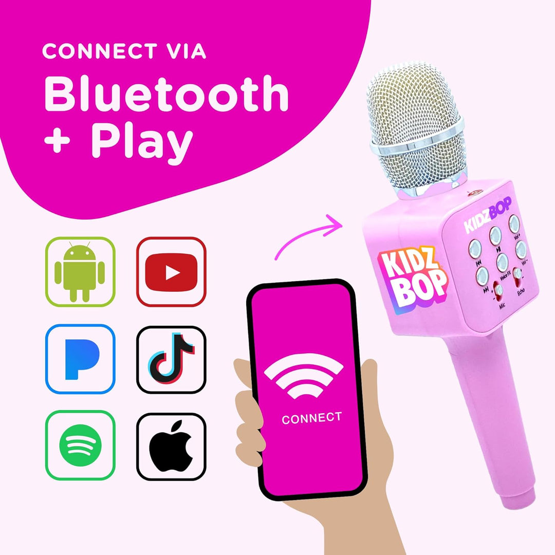 Move2Play, Kidz Bop Karaoke-Mikrofon | Die Hit-Musikmarke für Kinder | Spielzeug für Mädchen &amp; Junge