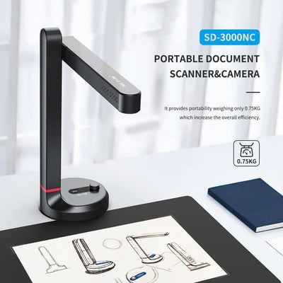 NETUM High-Speed-Dokumentenkamera, Dokumentenscanner mit OCR-Funktion A4 Kamerascanner 13 Mega-Pixel