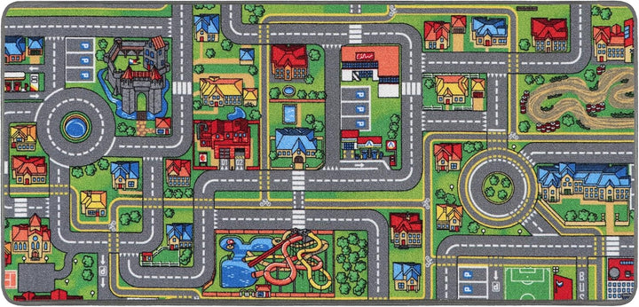Primaflor Interaktiver Kinderteppich Streets - 95 x 200 cm | Made in Europe | mit Strassenmotiv, Hoc