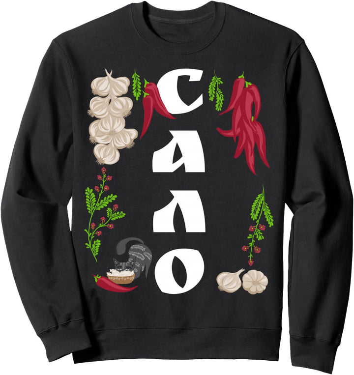 Salo - Ukrainisches Essen Nach Ukrainischer Vyshyvanka-Art Sweatshirt