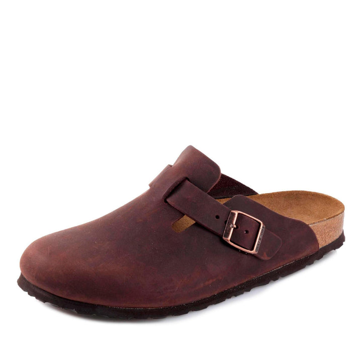 Birkenstock Classic BOSTON Unisex-Erwachsene Clogs 35 EU Schmal Braun Habana, 35 EU Schmal Braun Hab