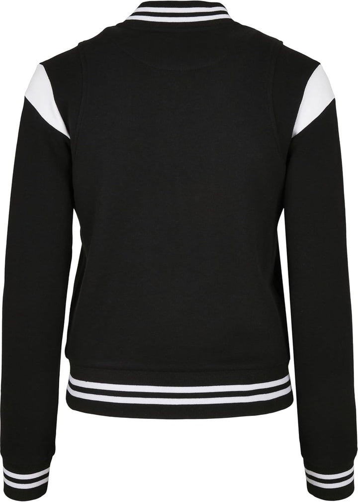 Urban Classics Ladies Jacke Ladies 2-tone College Sweatjacket, Jacke für Frauen im College Look, Grö