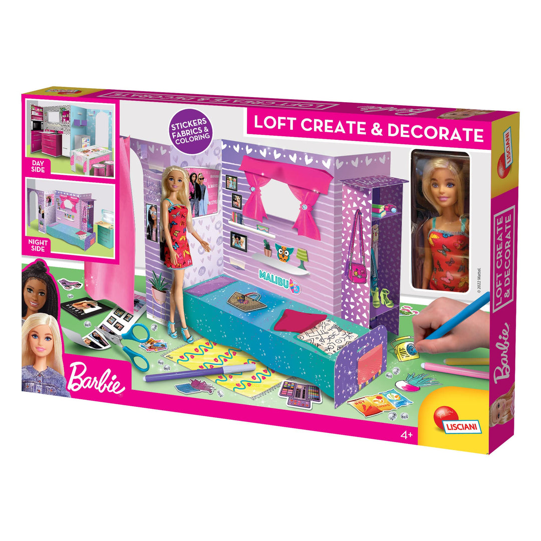 Lisciani – BARBIE – BARBIE My Night & Day Loft – Puppenhaus-Set – Spielzeug für Kinder – Dekorations