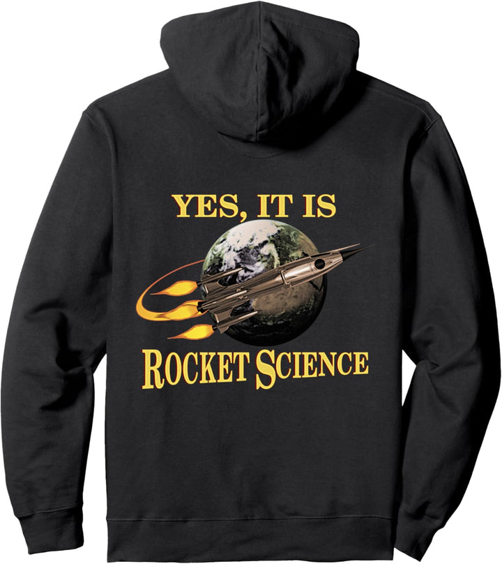 Ja Es ist Rocket Science Funny Aerospace Engineer Pullover Hoodie
