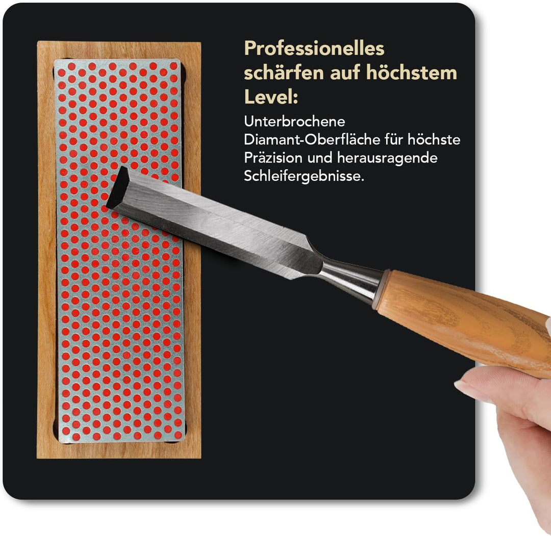 DMT Diamant-Schärfstein fein mit Hartholzbox, 15.2 cm / 6 Zoll, 1 Stück, W6F 15.2 cm / 6 Zoll Fein,