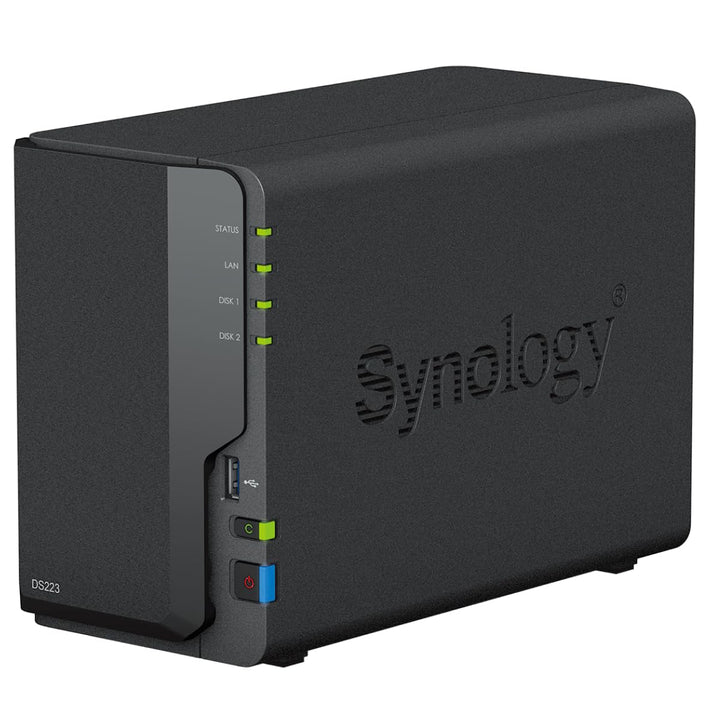 Synology DS223 2-Bay Diskstation NAS (Realtek RTD1619B Quad-Core 2GB Ram 1xRJ-45 1GbE LAN-Port)