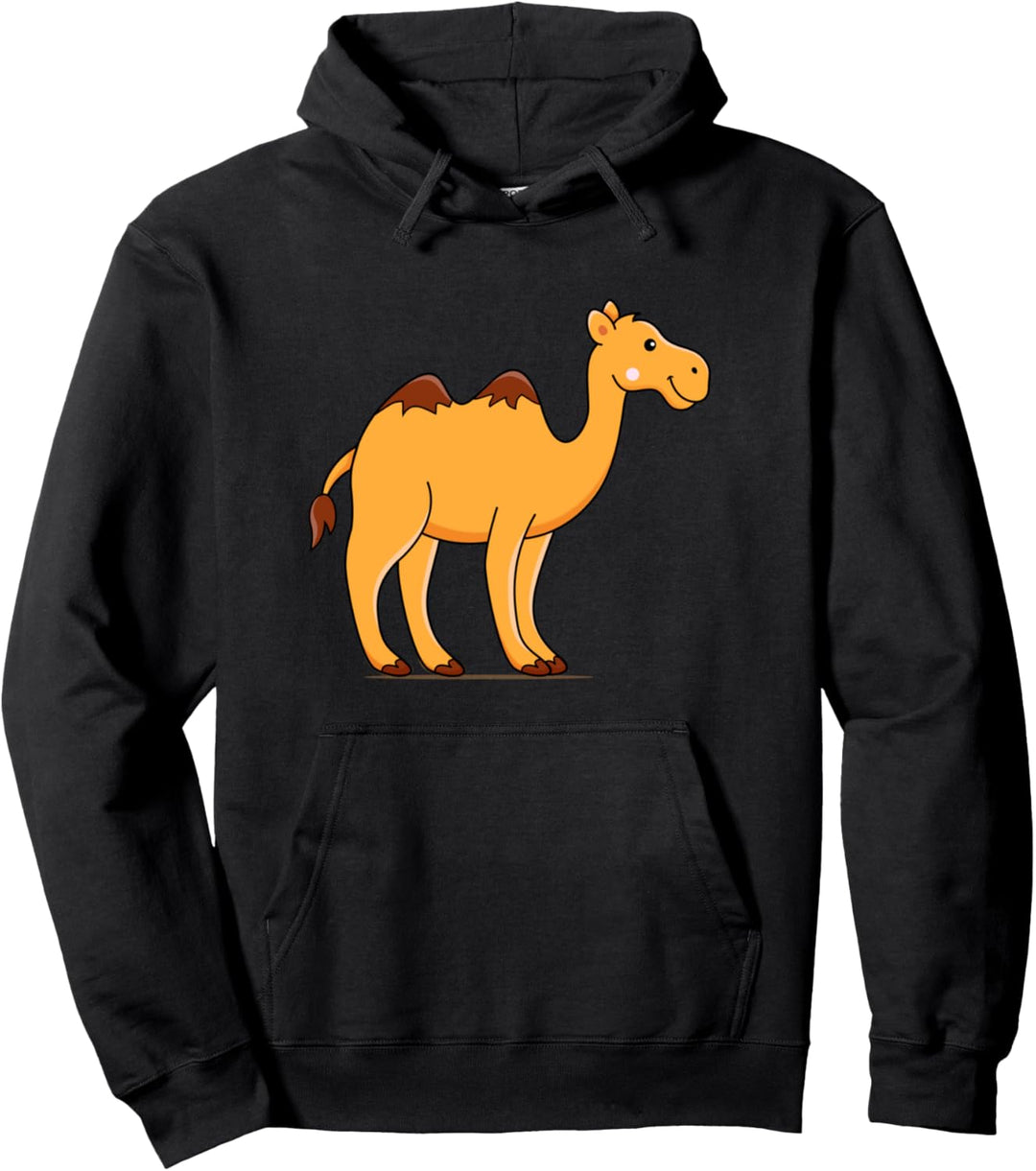 Süsses Kamel in der Wüste Damen Herren Pullover Hoodie