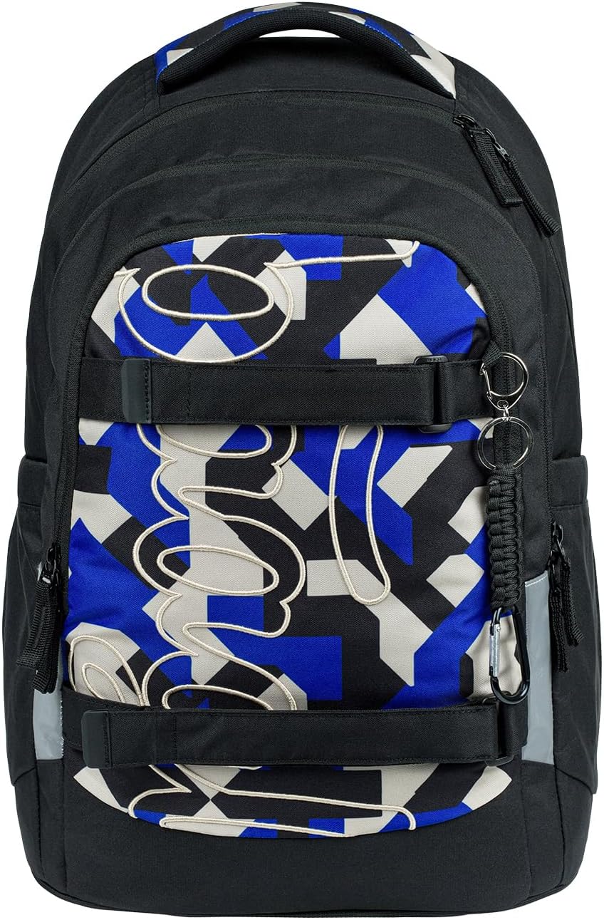 Baagl Schulrucksack Set Jungen Teenager 3 Teilig Skate MAX 30 l - Variety | Ergonomischer Schulranze