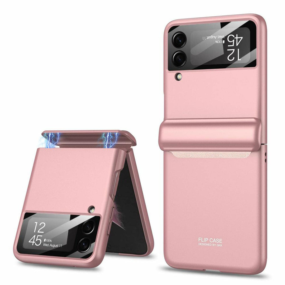 COQUE Galaxy Z Flip 3 5G Hülle, aufklappbare All-Inclusive-Hülle, klappbare Handyhülle für Samsung G