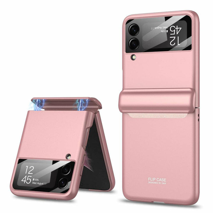 COQUE Galaxy Z Flip 3 5G Hülle, aufklappbare All-Inclusive-Hülle, klappbare Handyhülle für Samsung G