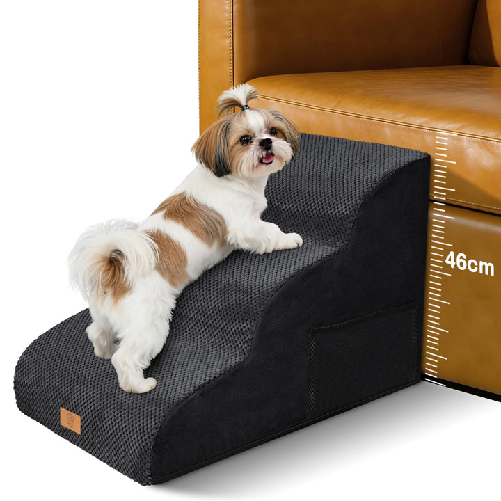 Zvonema Hundetreppe für kleine Hunde, Haustiertreppe,wasserdicht Hundetreppe 40 cm Hoch, Waschbarer