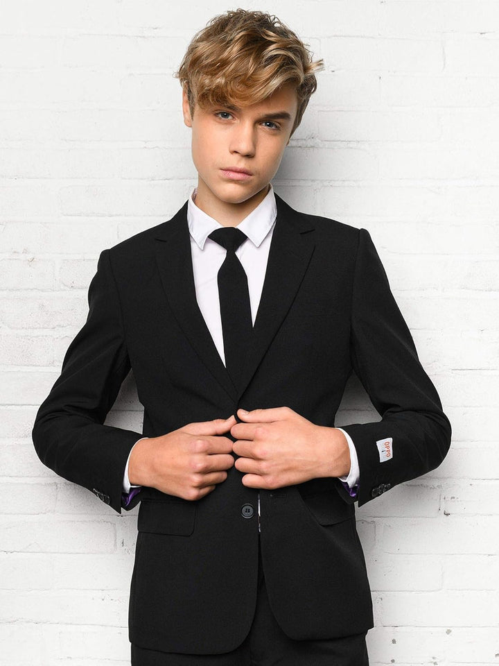 OppoSuits Einfarbiger Partyanzug für Teenager-Jungen – Outfit für Abschlussball und Hochzeit – inklu