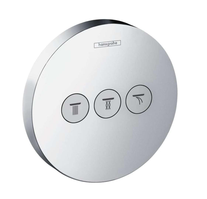 hansgrohe ShowerSelect S Unterputz Ventil, für 3 Funktionen, Chrom 3 Verbraucher Ventil, 3 Verbrauch