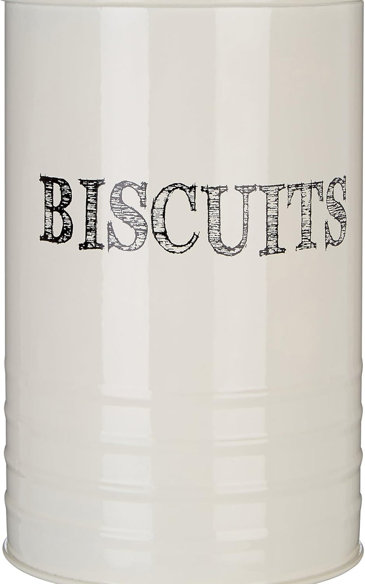 Premier Housewares Skizze Keksdose, Cremeweiss, Pulverbeschichtetes Metall, beige, Keksdose
