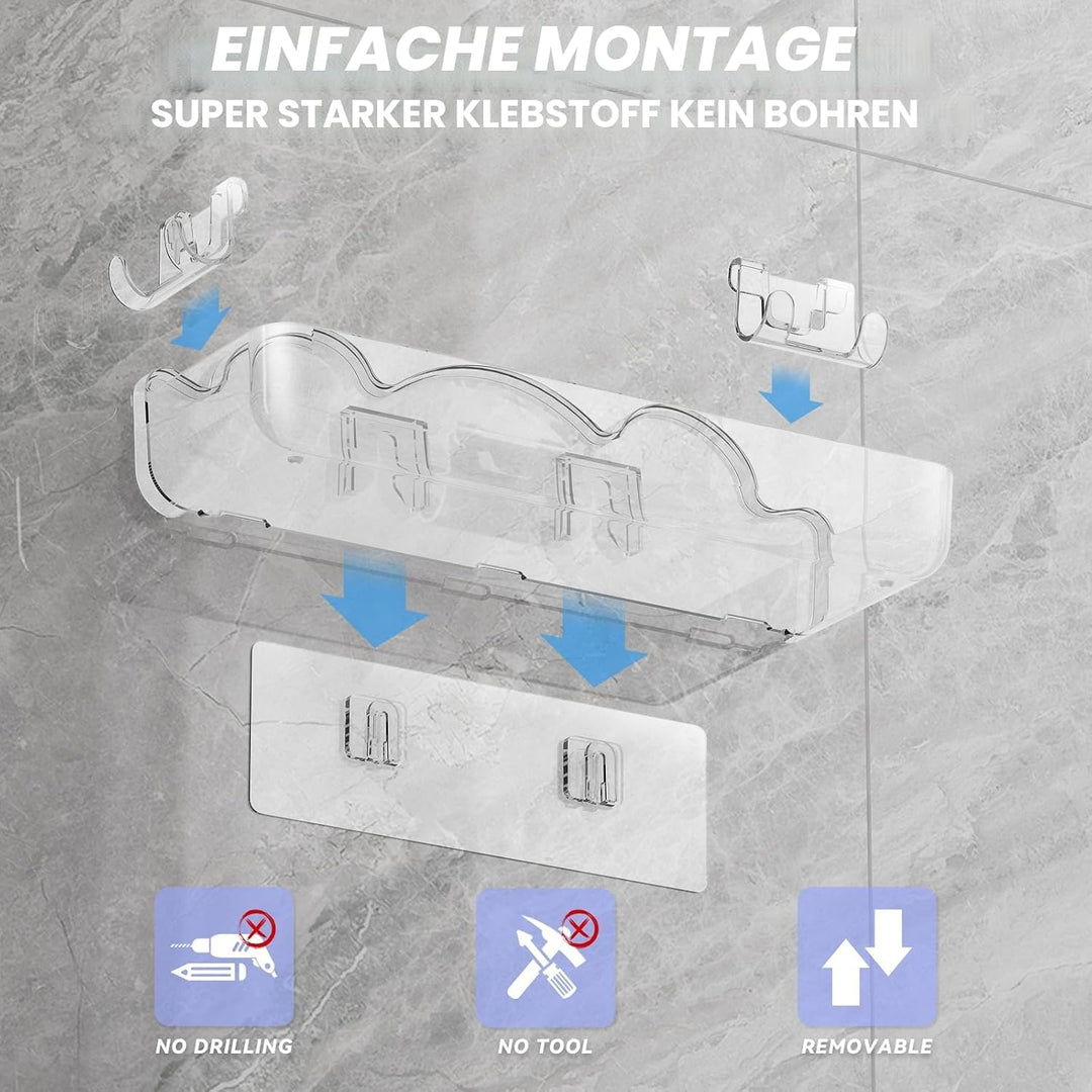 rigors Duschablage ohne Bohren, badezimmer waschbecken toilettenregal no-punch aufbewahrungsbox wand