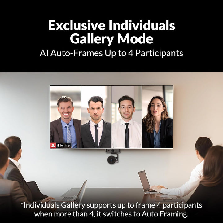 AV Access 4K Conference Room Camera, Dual Lens Cam (4K AI Tracking and 1080P Panoramic Cam), 3X Opti