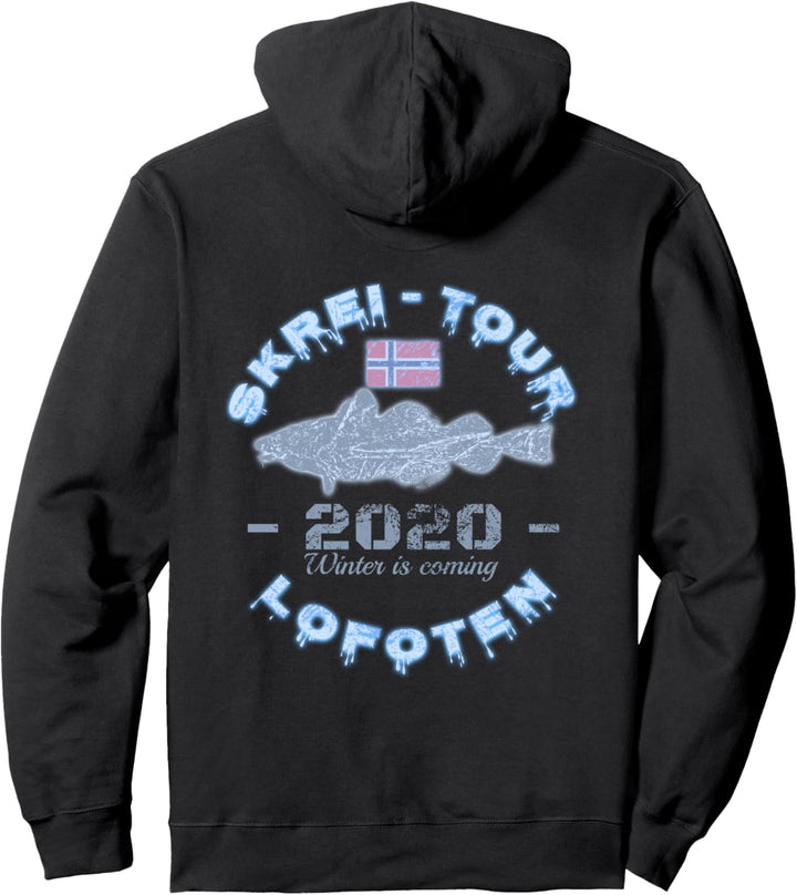Skrei Tour 2020 I Dorsch Angeln Winter Norwegen Lofoten Pullover Hoodie