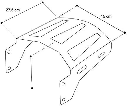 Gepäckträger Solo Rack für Harley Davidson Touring 97-05 Chrom