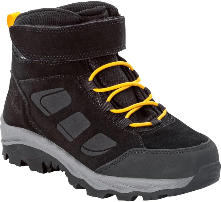 Jack Wolfskin Unisex Kinder Vojo Lt Texapore Mid K Outdoorschuhe 31 EU Black Burly Yellow Xt, 31 EU