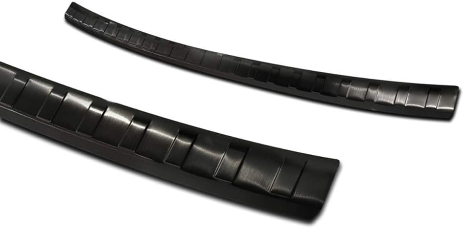 Avisa Schwarz Edelstahl Heckstossstangenschutz kompatibel mit Volkswagen Golf VIII HB 5-türer 2020-