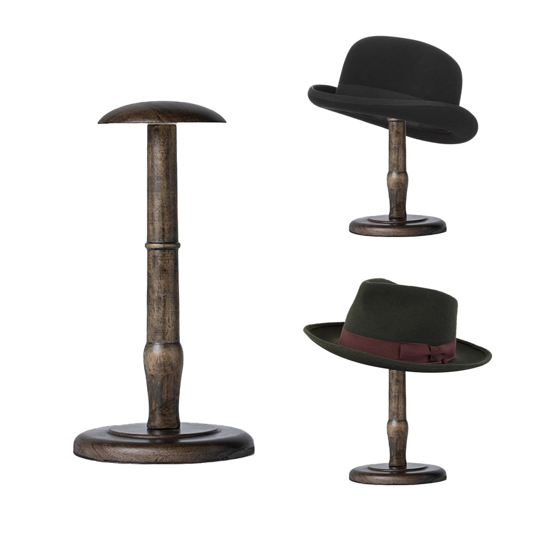 Hutständer im Vintage-Stil, rustikaler Bronze-Ständer, Tischkappen-Organizer, Cowboy-Huthalter, Perü