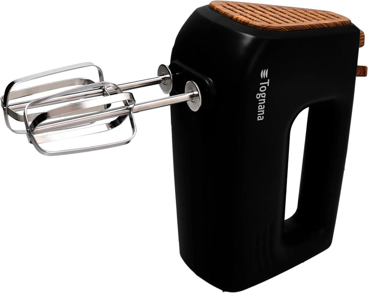 Tognana Iridea Elektrischer Handrührer, 400 W, Kunststoff/Edelstahl, schwarz/braun