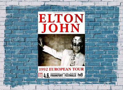 Elton John - In Europe, Frankfurt 1992 » Konzertplakat/Premium Poster | Live Konzert Veranstaltung |