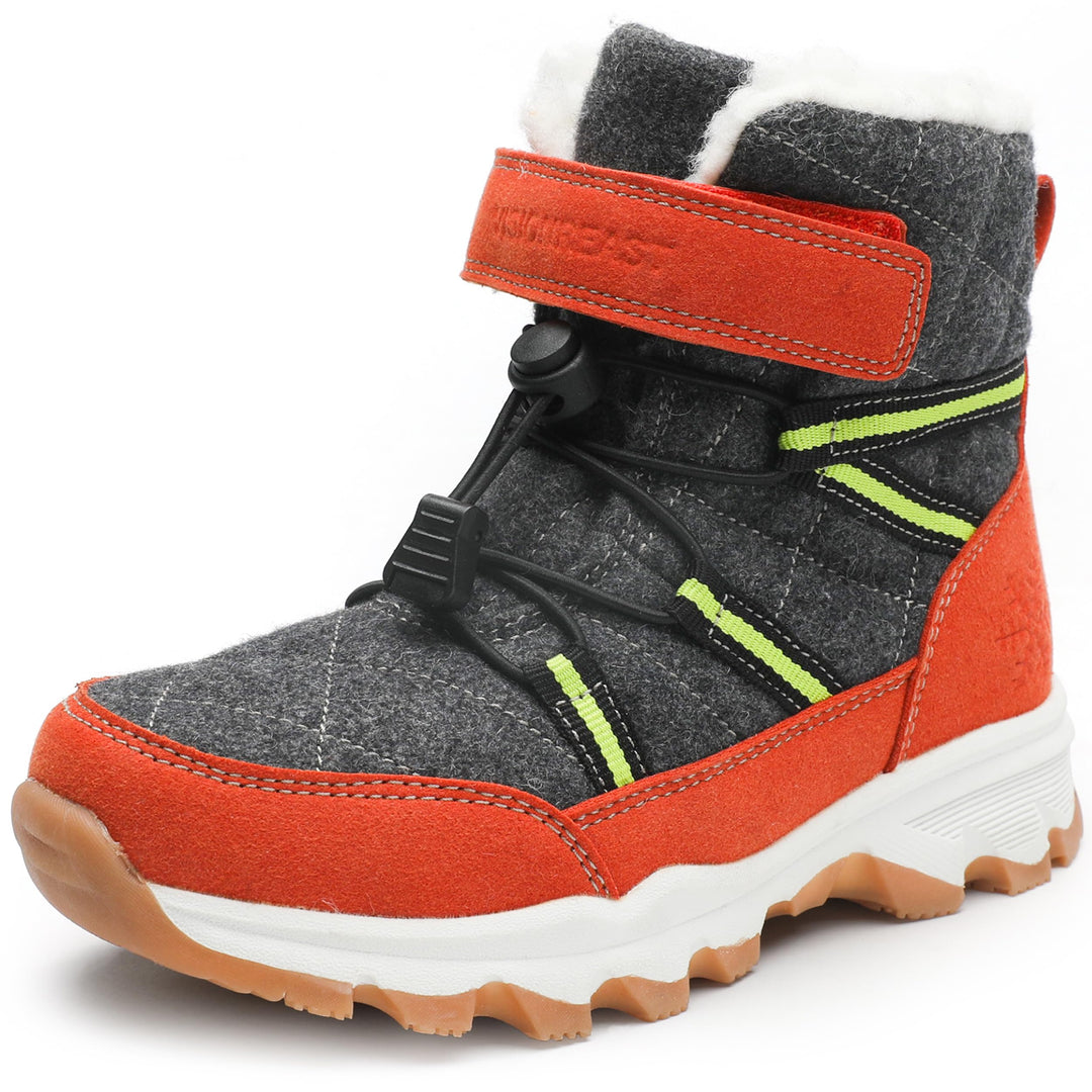 visionreast Winterstiefel Mädchen Winterschuhe Kinder Junge Wanderschuhe mit Wollfutter Schneestiefe