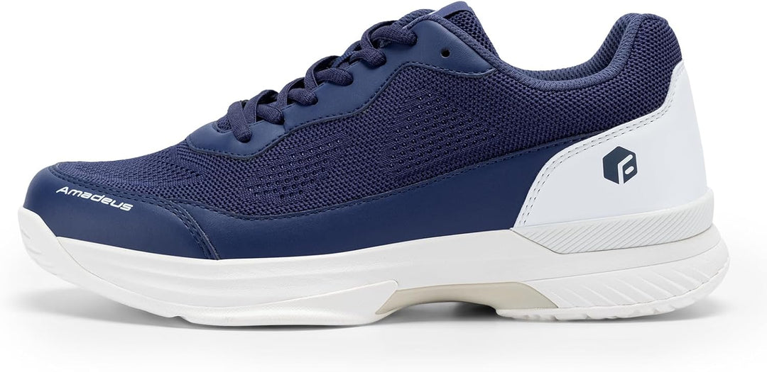 FitVille Extra Weit Tennisschuhe Herren rutschfest Hallenschuhe Atmungsaktiv Badminton Schuhe Bequem