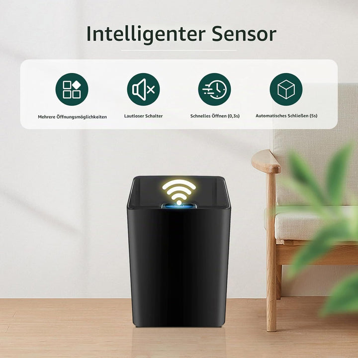 15L Automatischer MüLleimer, Automatischer MüLleimer Mit Sensor | Kleiner KüChenmüLleimer (20,8 X 17
