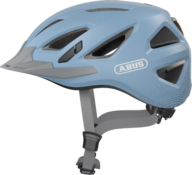 ABUS Stadthelm Urban-I 3.0 - Fahrradhelm mit Rücklicht, Schirm und Magnetverschluss - für Damen und