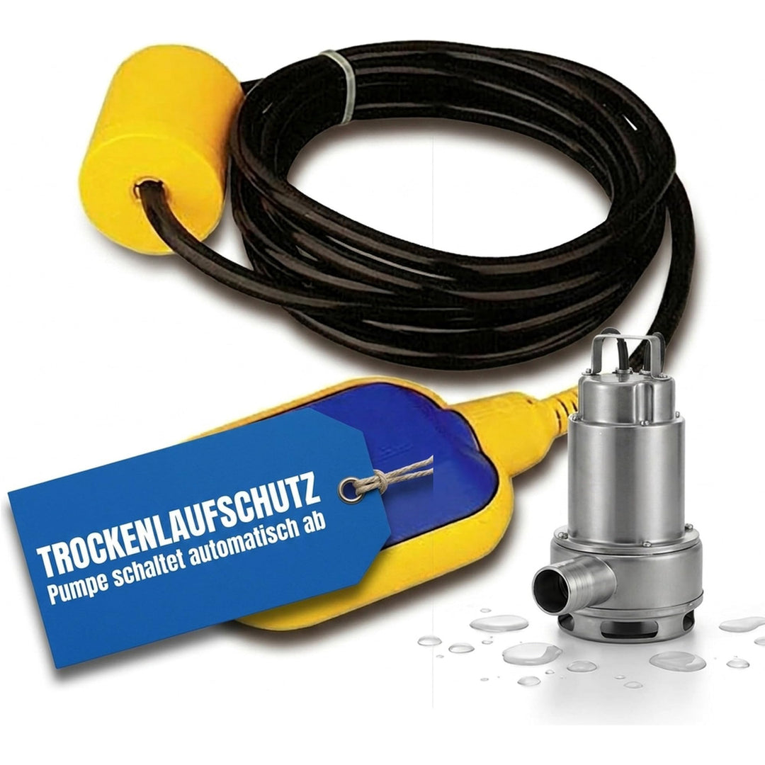 Schwimmerschalter Wasserstandsregler 5m Kabel für Tauchpumpe Pumpe 125/250V 10A rechteckig 5 m, 5 m