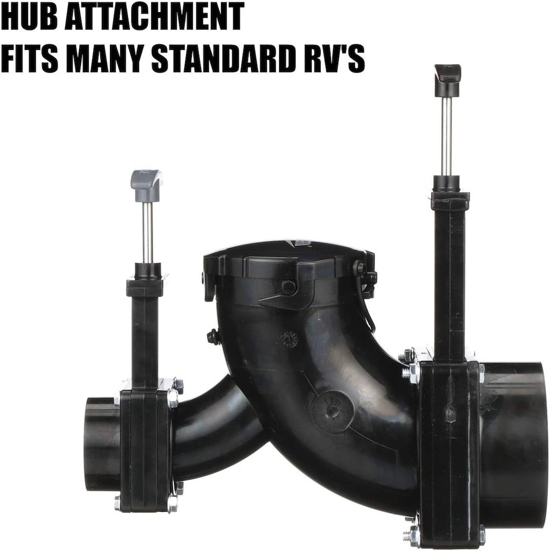 Valterra T80 Ell doppelt drehbar Ventil – 7,6 cm X 3,8 cm Hub x 7,6 cm Bajonettsockel